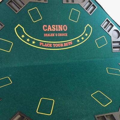 #284 Portable Game Table Top (Poker and black jack