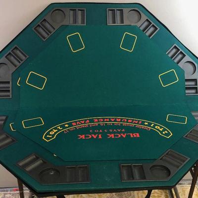 #284 Portable Game Table Top (Poker and black jack