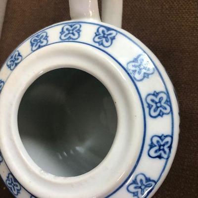 #287 Tea Blue transfer with Floral design 