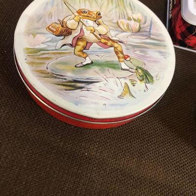 #293 3 Tins - Frog, castle & sailor 