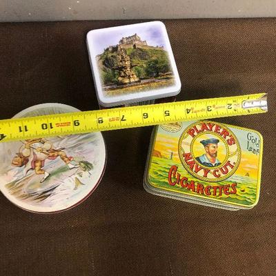 #293 3 Tins - Frog, castle & sailor 