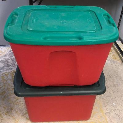 #298 2 Large Storage tubs