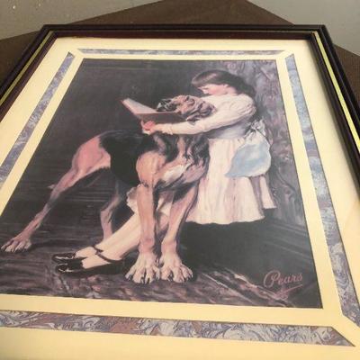 #300 Girl and her Hound Dog