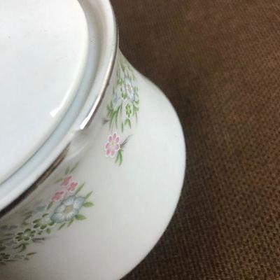 #301 China Cups (10) Sugar and Creamer