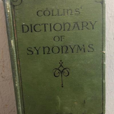 #313 Dictionary of Synonyms hand Dated 1916 