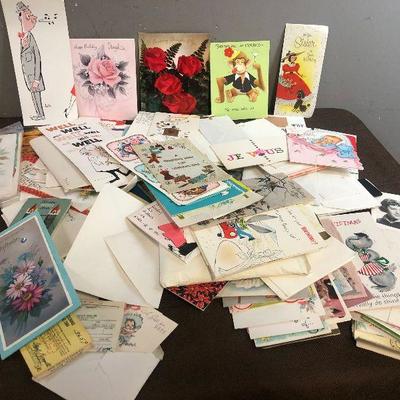 #314 Giant Lot of Greeting Cards 