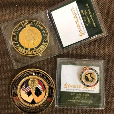 #319 US Military Coin Symbol Arts Armor of God? Challenge Coins 