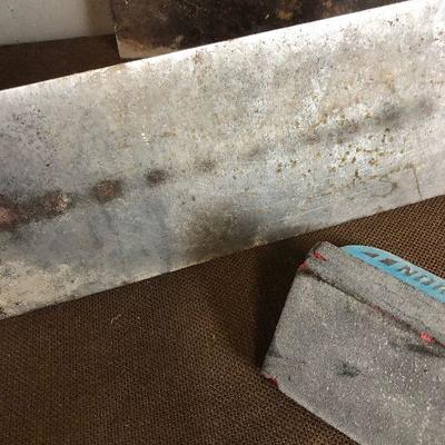 #348 Drywall Trowel and sanding block (3) 