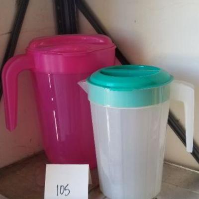 LOT #105: (2) Vintage Beverage Pitchers