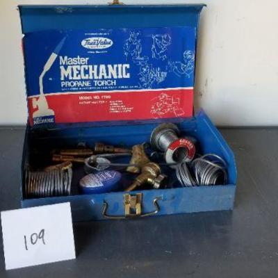 LOT #109: Vintage Mechanic Propane Torch Accessory Kit