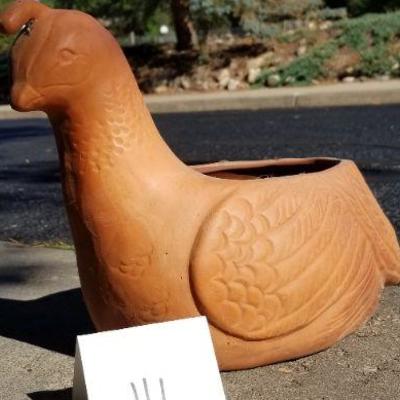 LOT #111: Vintage Rooster Garden Pot 