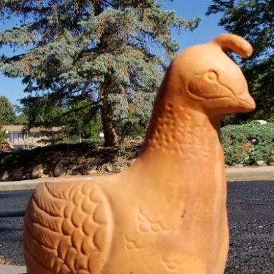 LOT #111: Vintage Rooster Garden Pot 