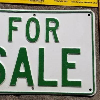 LOT #115: (2) For Sale Signs - Yellow is Double Sided