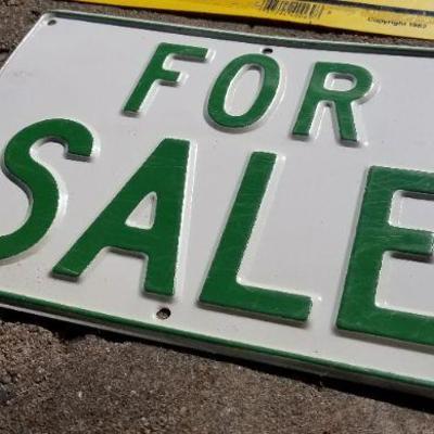 LOT #115: (2) For Sale Signs - Yellow is Double Sided