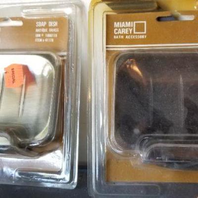 LOT #116: Vintage Bathroom Upgrade Bundle - Soap Trays and Faucet Handles