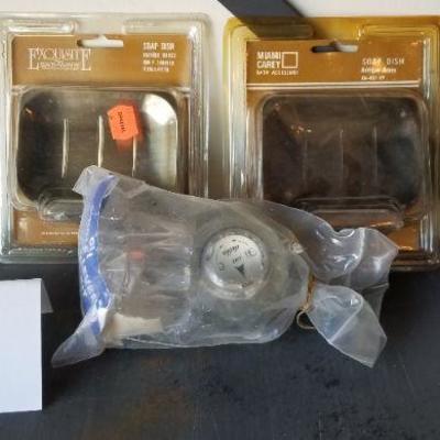 LOT #116: Vintage Bathroom Upgrade Bundle - Soap Trays and Faucet Handles