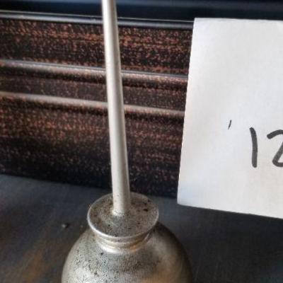 LOT #126: (3) Vintage Oil Cans and Metal Container