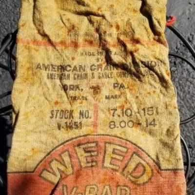 LOT #127: Vintage Weed V-Bar Graphic Design Storage Sack