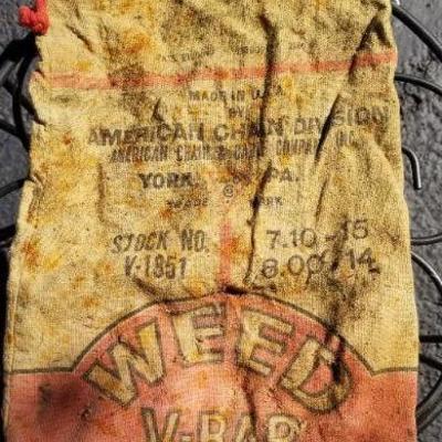 LOT #127: Vintage Weed V-Bar Graphic Design Storage Sack