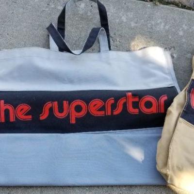 LOT #130: (3) Large Vintage Shopping Storage Travel Bags