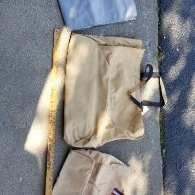 LOT #130: (3) Large Vintage Shopping Storage Travel Bags
