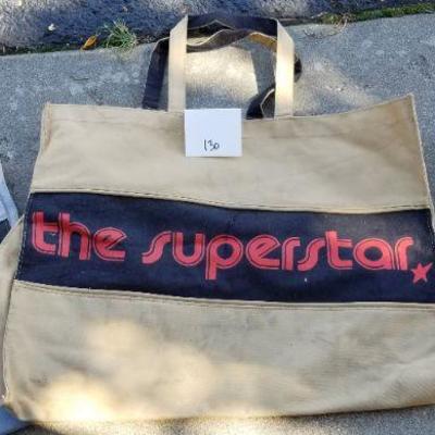 LOT #130: (3) Large Vintage Shopping Storage Travel Bags
