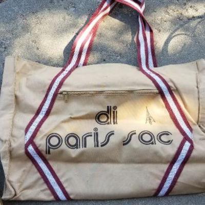 LOT #130: (3) Large Vintage Shopping Storage Travel Bags