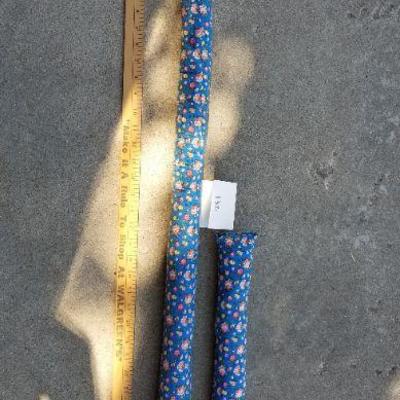 LOT #132: (2) Handmade Vintage Door Draft Seal Blockers