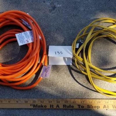 LOT #135: (2) Extension Cords