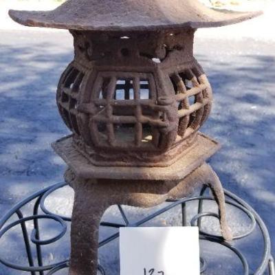 LOT #137: Vintage Made in Japan Cast Iron Candle Fortress