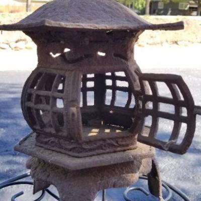 LOT #137: Vintage Made in Japan Cast Iron Candle Fortress