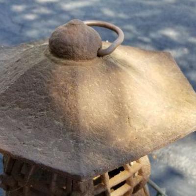 LOT #137: Vintage Made in Japan Cast Iron Candle Fortress