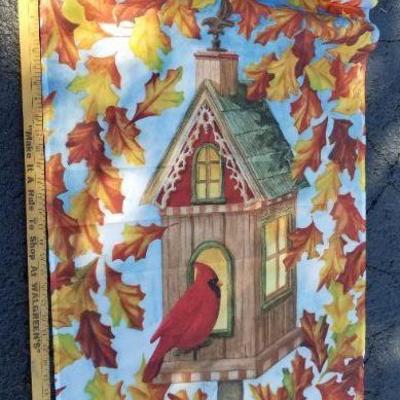LOT #139: Vintage Red Bird Flag 
