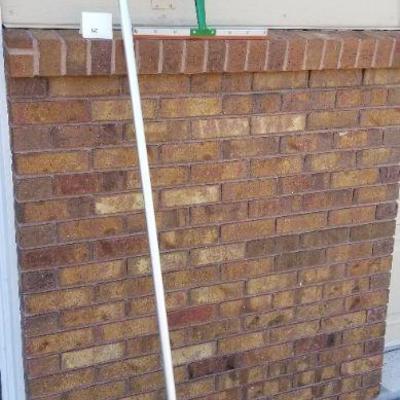 LOT #145: Twist Lock 6ft - 12ft Extension Pole and Vintage Hand Squeegie