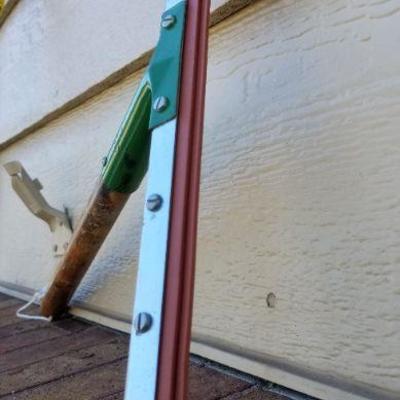 LOT #145: Twist Lock 6ft - 12ft Extension Pole and Vintage Hand Squeegie