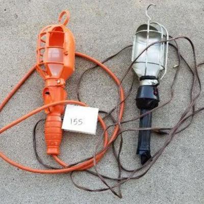 LOT #155: (2) Vintage Shop Lights