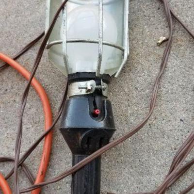 LOT #155: (2) Vintage Shop Lights