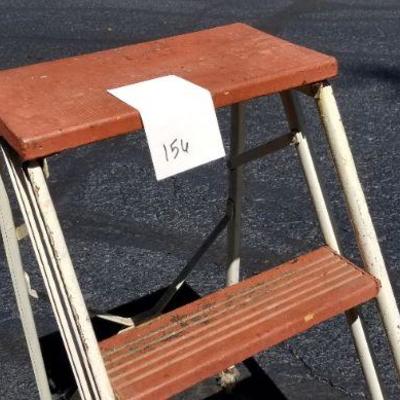 LOT #156: Vintage Step Ladder Original Paint