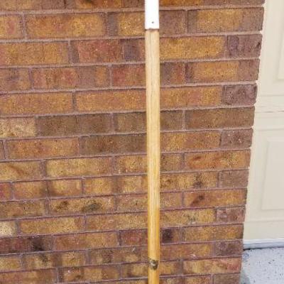LOT #162: Vintage Green Metal Snow Shovel