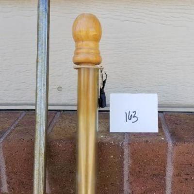 LOT #163: (3) Assorted Flag Poles 