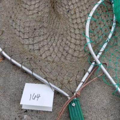 LOT #164: (2) Vintage Fishing Hand Nets