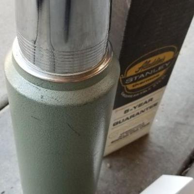 LOT #167: Vintage Mid Century Green Aladdin's STANLEY THERMOS w/ Original Box