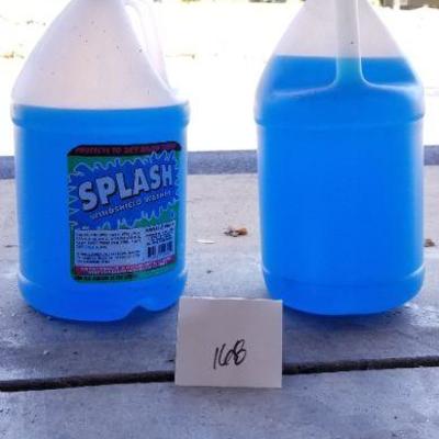 LOT #168: (2) Nearly Full Containers of SPLASH Windshield Wiper Fluid 