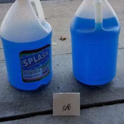 LOT #168: (2) Nearly Full Containers of SPLASH Windshield Wiper Fluid 