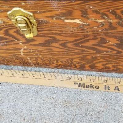 LOT #169: Vintage Wood Storage Chest