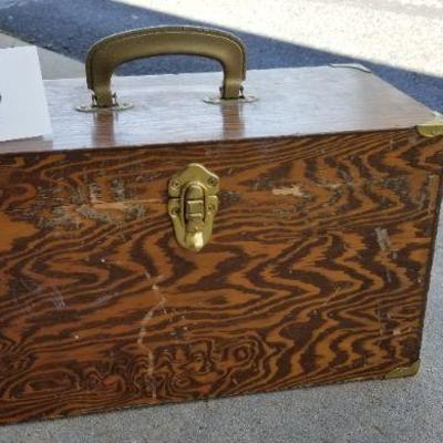 LOT #169: Vintage Wood Storage Chest