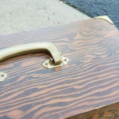LOT #169: Vintage Wood Storage Chest
