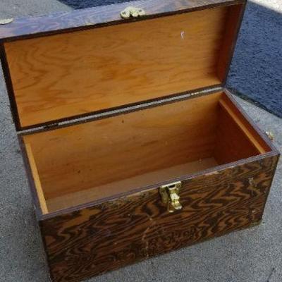 LOT #169: Vintage Wood Storage Chest