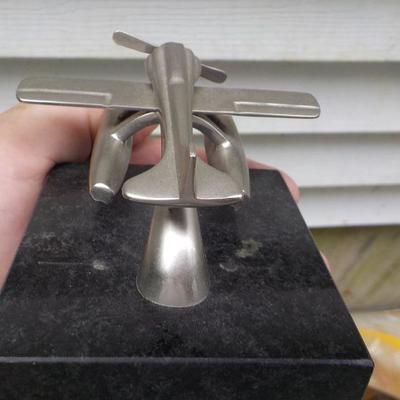 Metal Body " Sea Plane: Desk model with Granite base.