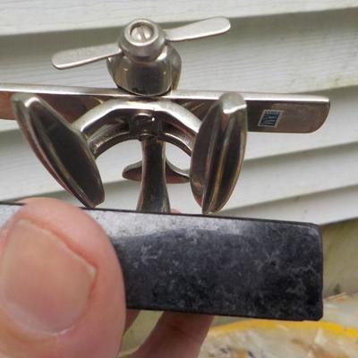 Metal Body " Sea Plane: Desk model with Granite base.